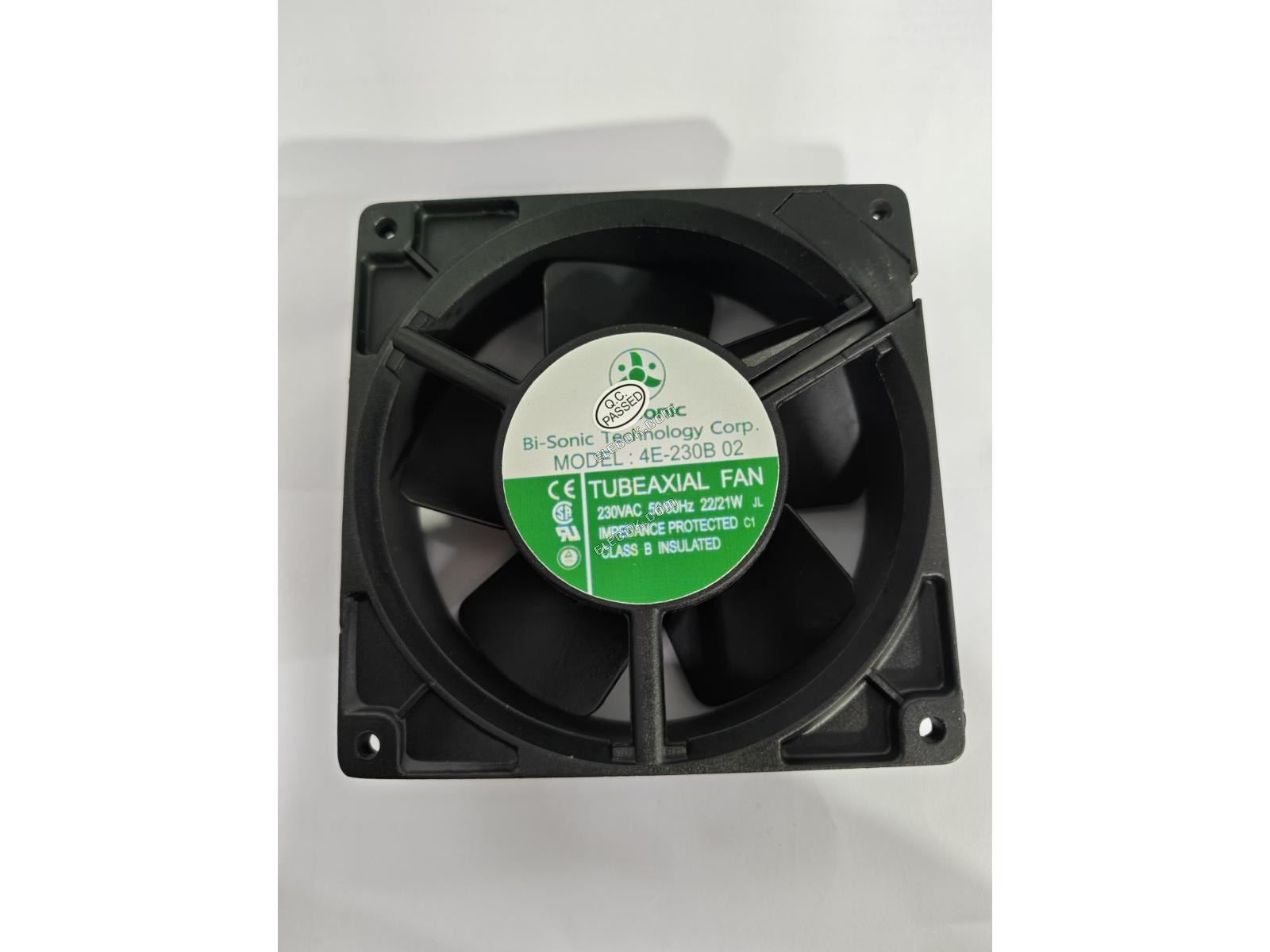 Bi-sonic 4E-230B 02 12038 230V 50/60HZ 22/21W Chladicí Ventilátor se zásuvkovým připojením, Repasovaný 