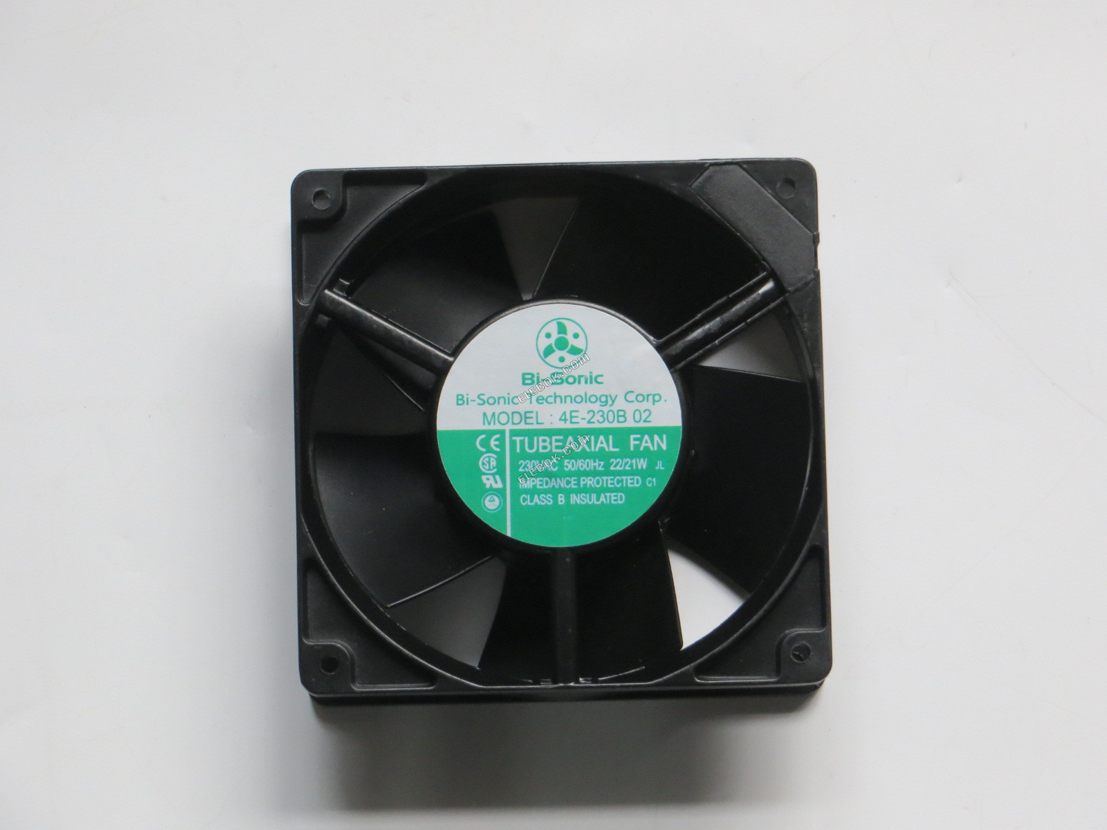 Bi-sonic 4E-230B 02 12038 230V 50/60HZ 22/21W Chladicí Ventilátor se zásuvkovým připojením, Repasovaný 