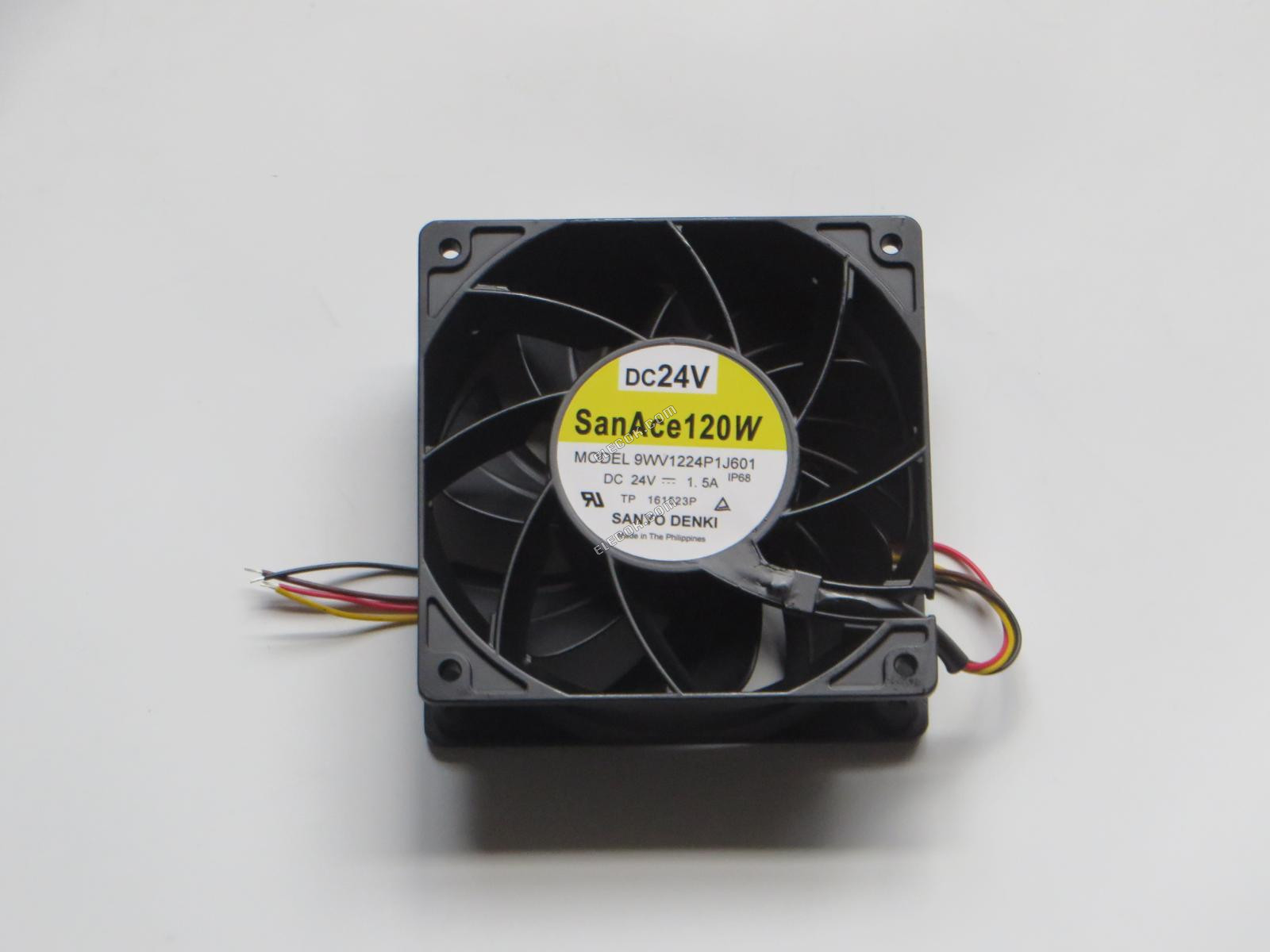 SANYO 9WV1224P1J601 24V 1,5A 4 vodiče Chladicí Ventilátor, Repasovaný 