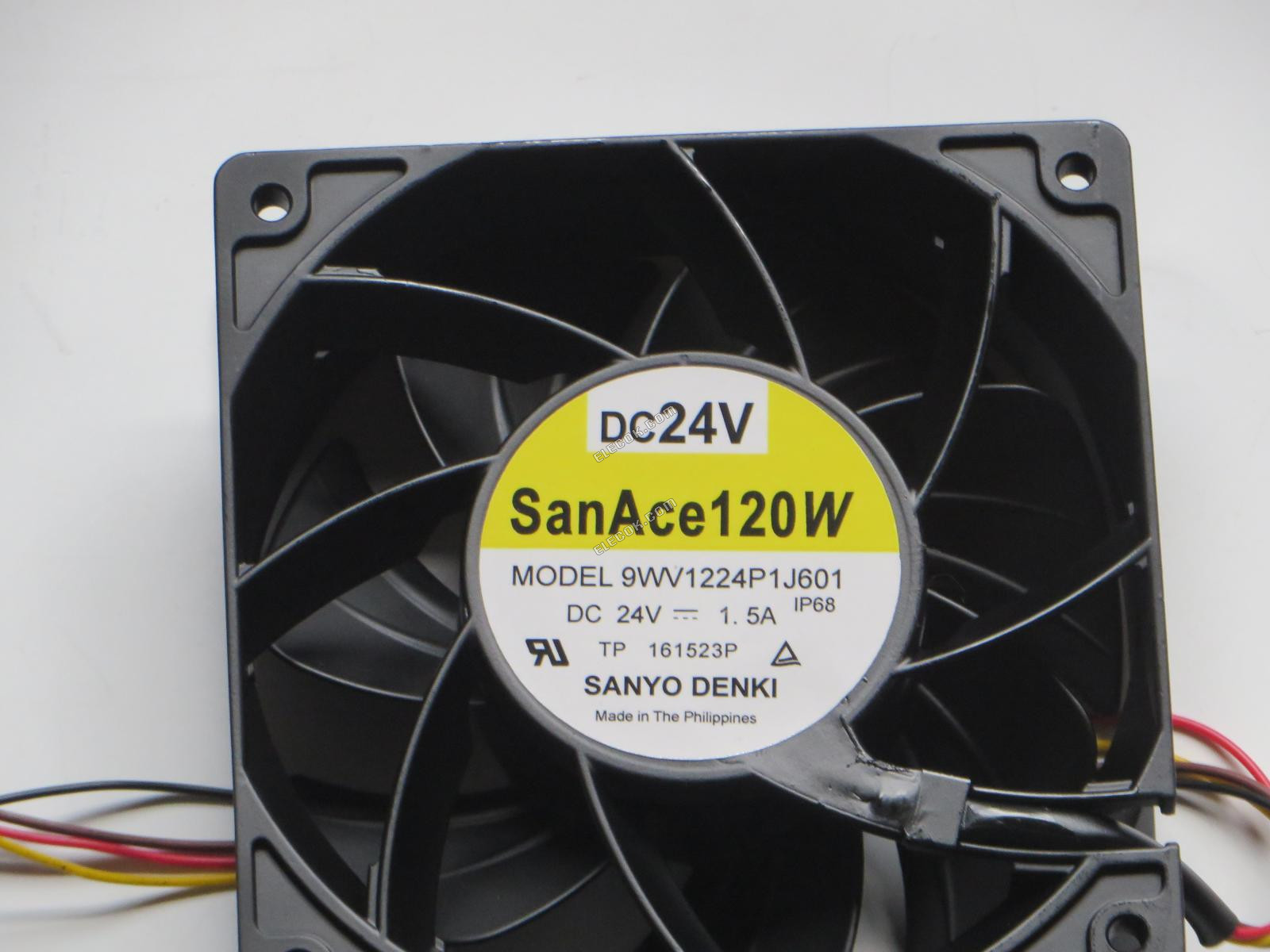 SANYO 9WV1224P1J601 24V 1,5A 4 vodiče Chladicí Ventilátor, Repasovaný 