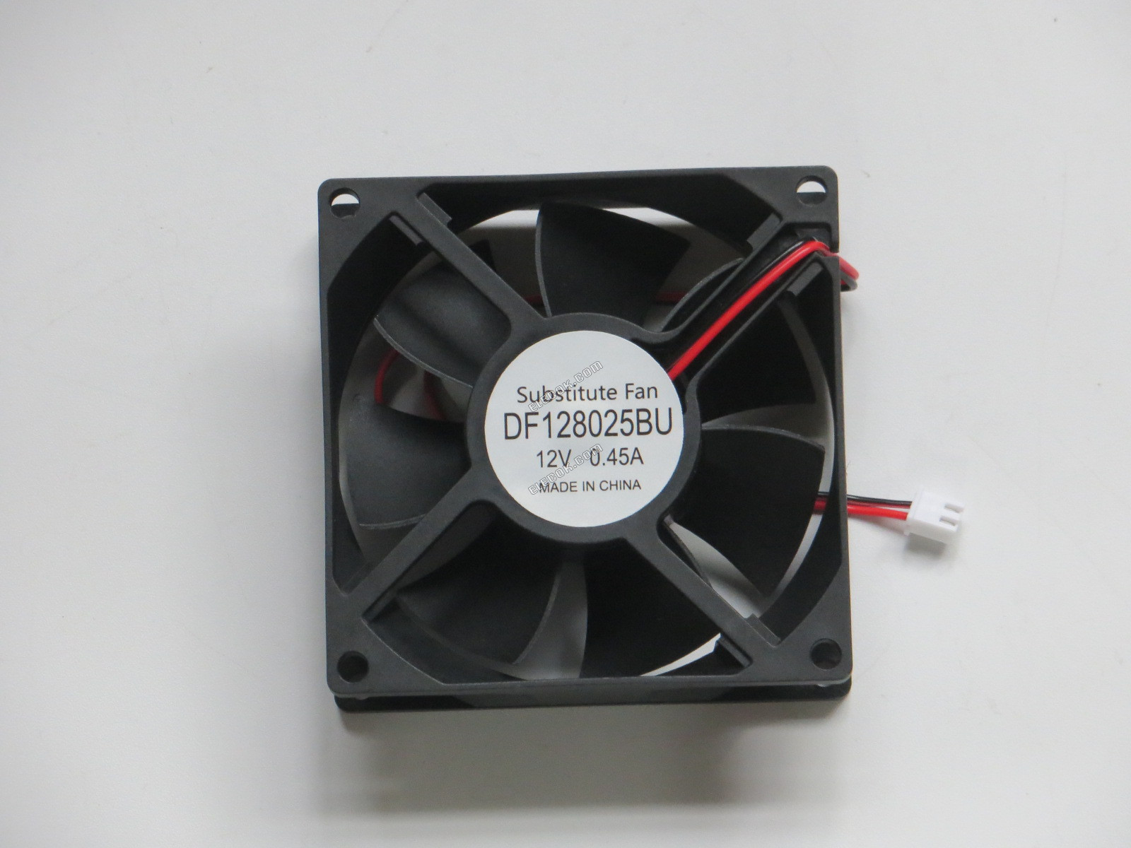 TOP MOTOR DF128025BU 12V 0,45A 2 vezeték hűtőventilátor, helyettesítő 