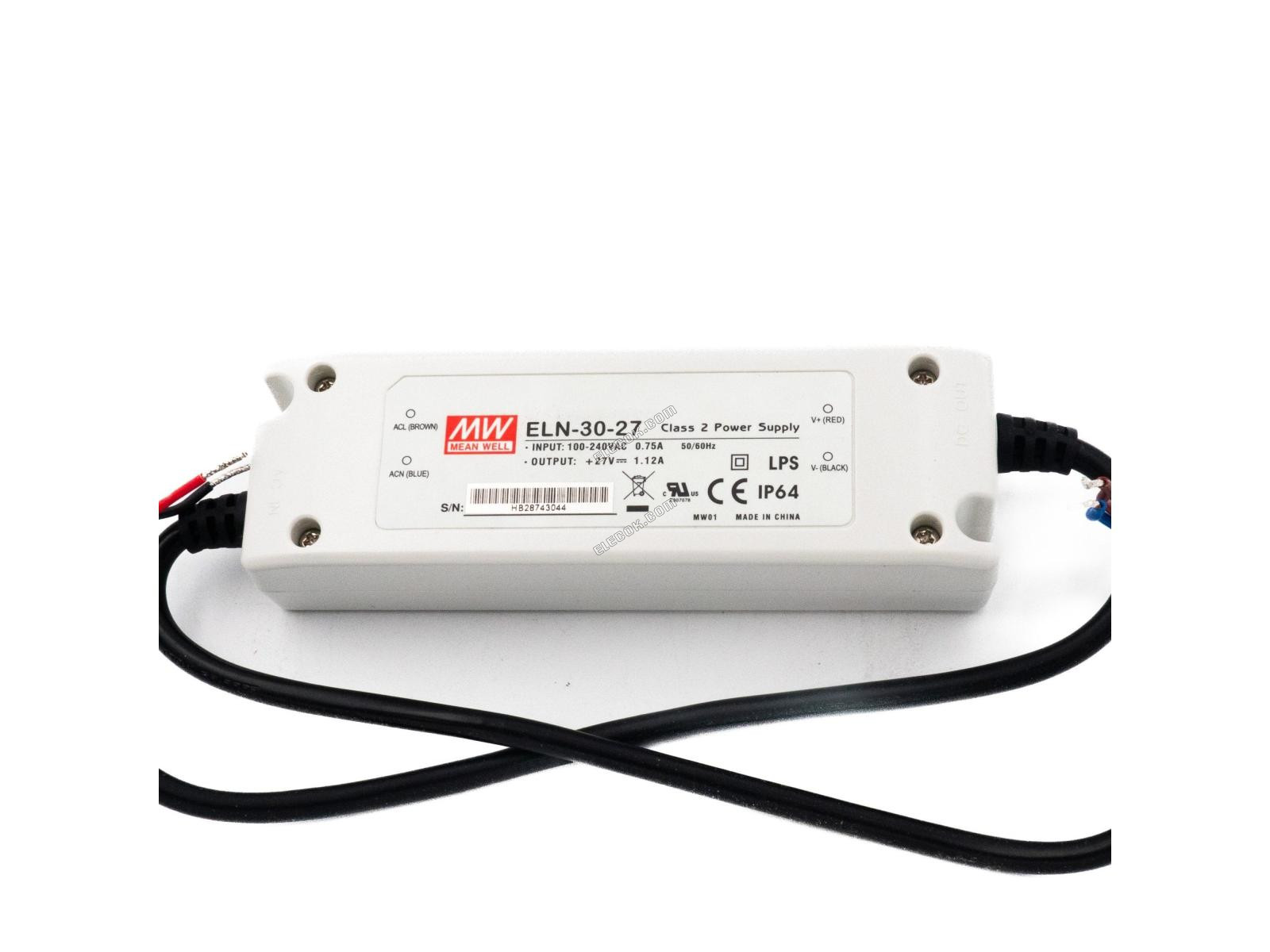 Mean Well ELN-30-27 LED Teljesítmény Supplies 30,24W 27V 1,12A 