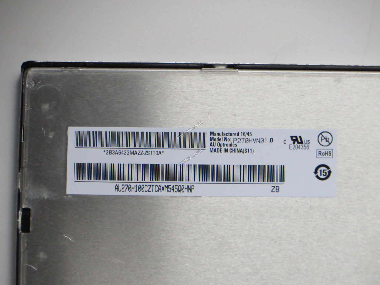 P270HVN01.0 AUO 27" 1920×1080 LCD Panel použitý 