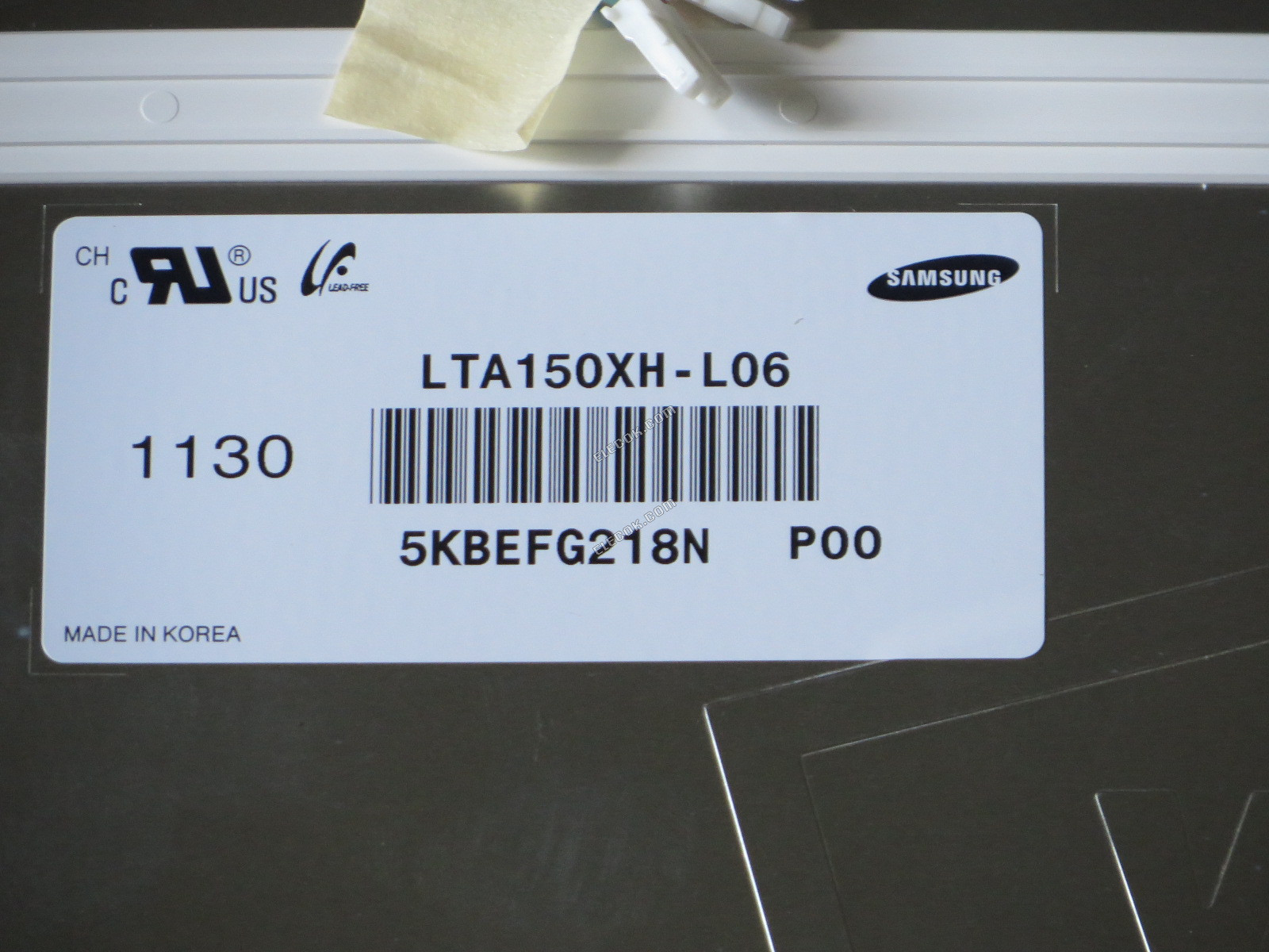 LTA150XH-L06 SAMSUNG 15.0" a-Si TFT-LCD Panel Nepoužité Staré Skladové Zásoby 
