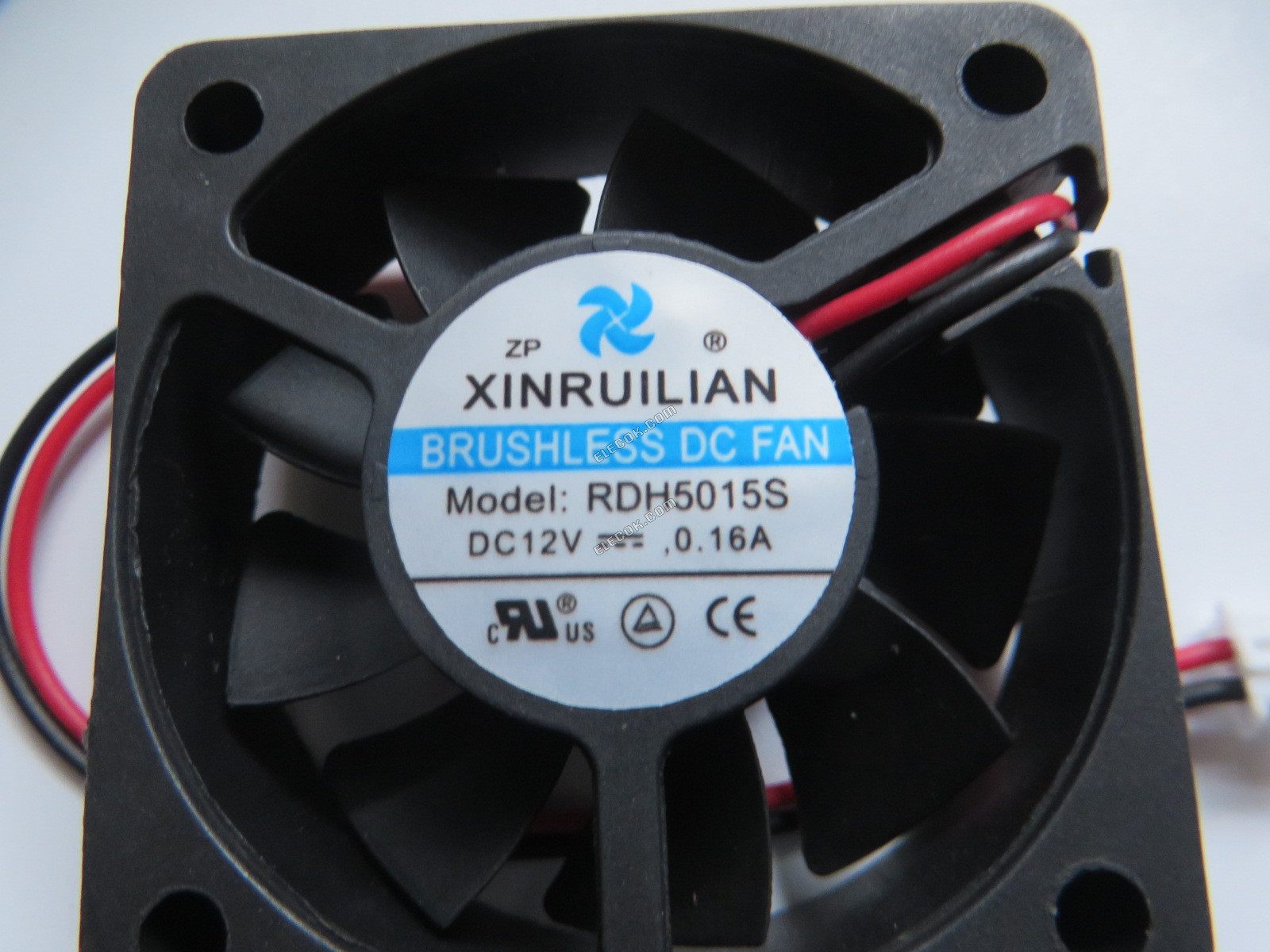 XIFAN / Xinruilian RDH5015S Szerver - Négyzet Ventilátor sq50x50x15, w225x2, 12V 0,16A 2 Vezeték 