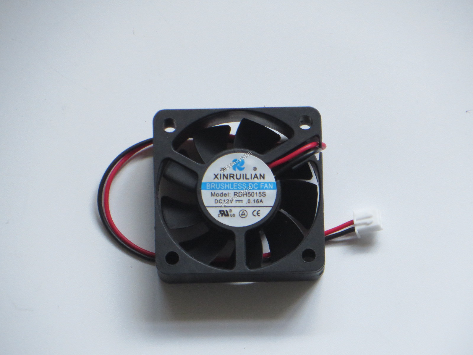 XIFAN / Xinruilian RDH5015S Szerver - Négyzet Ventilátor sq50x50x15, w225x2, 12V 0,16A 2 Vezeték 