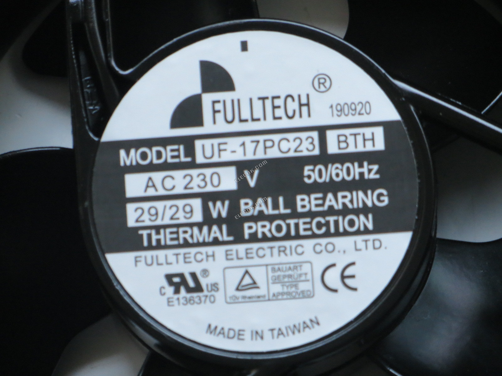 FULLTECH UF-17PC23 BTH 230V 50/60HZ 29W Hűtőventilátor 