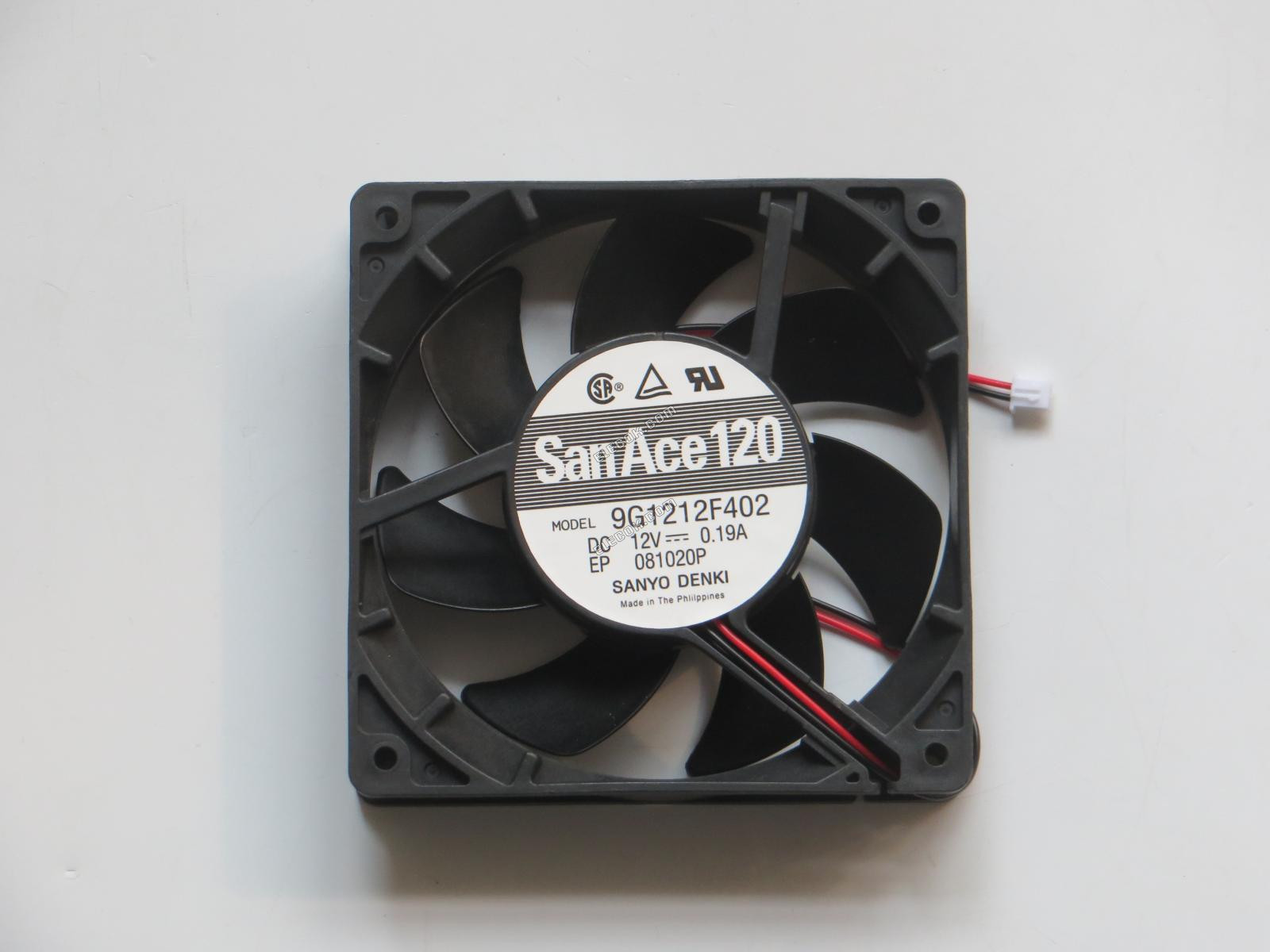 Sanyo 9G1212F402 12V 0,19A 2 vezeték Hűtőventilátor 