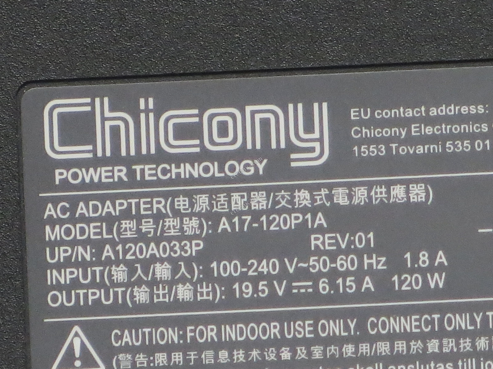 Chicony A17-120P1A 19.5V 6,15A 120W AC Adapter Számára MSI Laptop Tápegység Charger, 5.5*2.5MM csatlakozó 