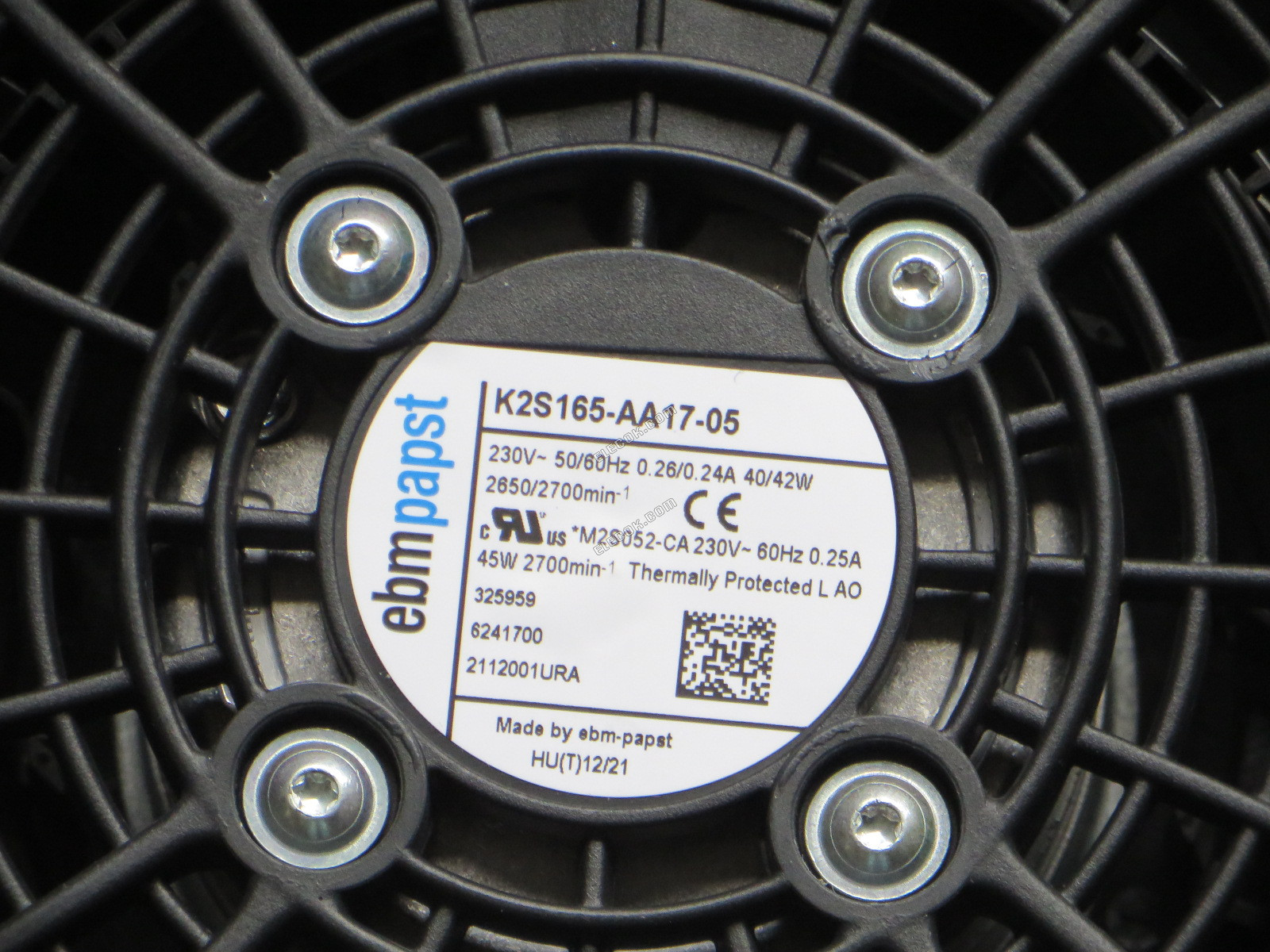 Ebmpapst K2S165-AA17-05 230V 50/60HZ 40/42W Ventilátor 