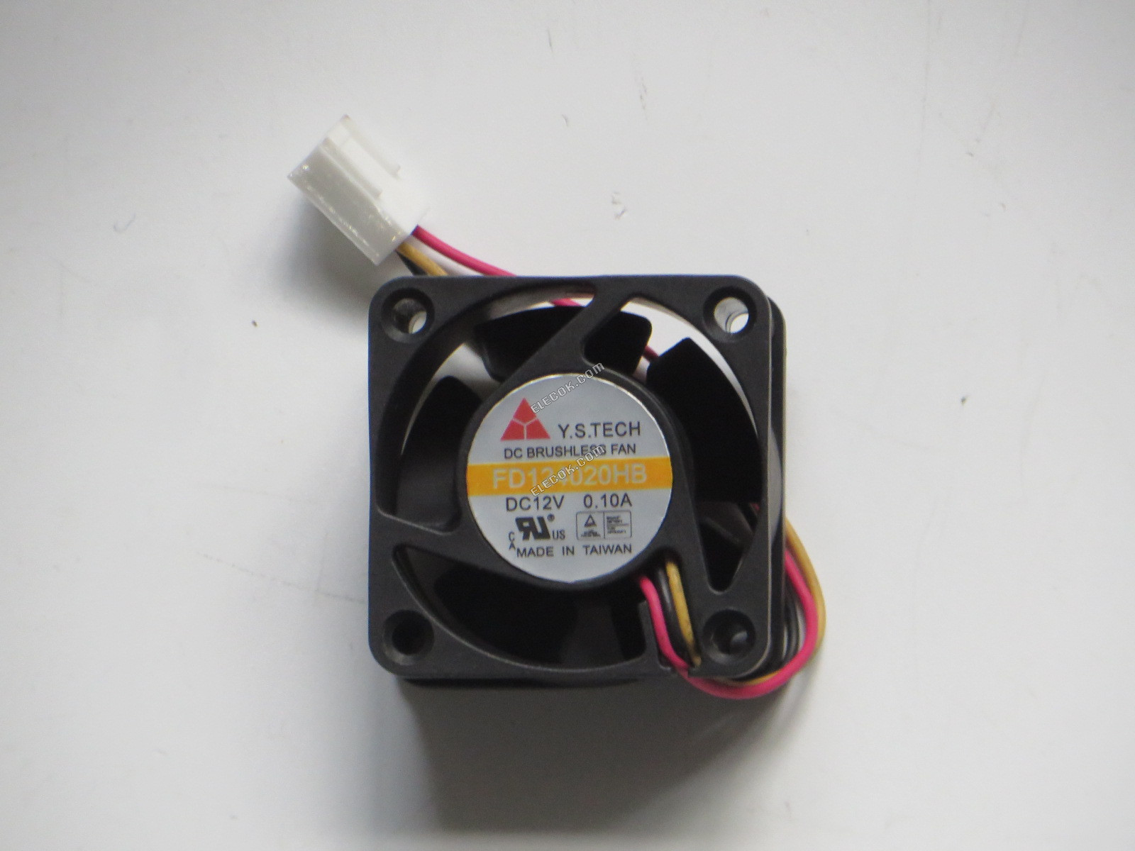 Y.S.TECH FD124020HB 12V 0,1A 3 vezeték Hűtőventilátor 