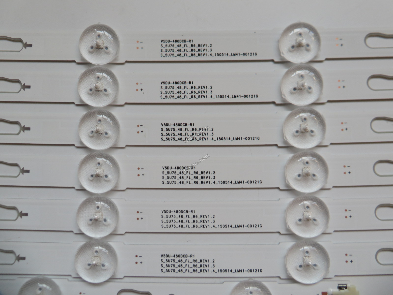 Samsung S-5U75-48-FL-L5-REV1.2 LM41-00117A LED Backlight Strips for UA48JU5900CXXZ - 12 Strips,substitute