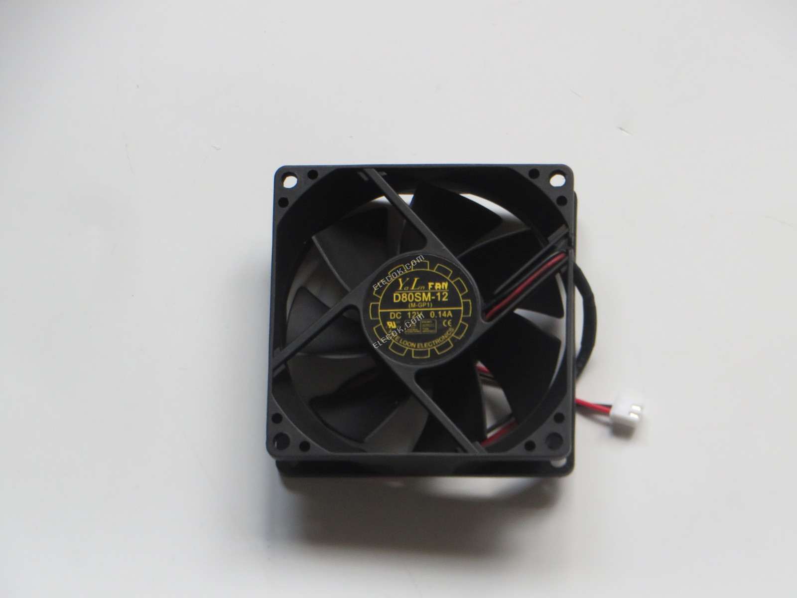 YATE LOON D80SM-12 12V 0,14A 2 vezeték Hűtőventilátor 