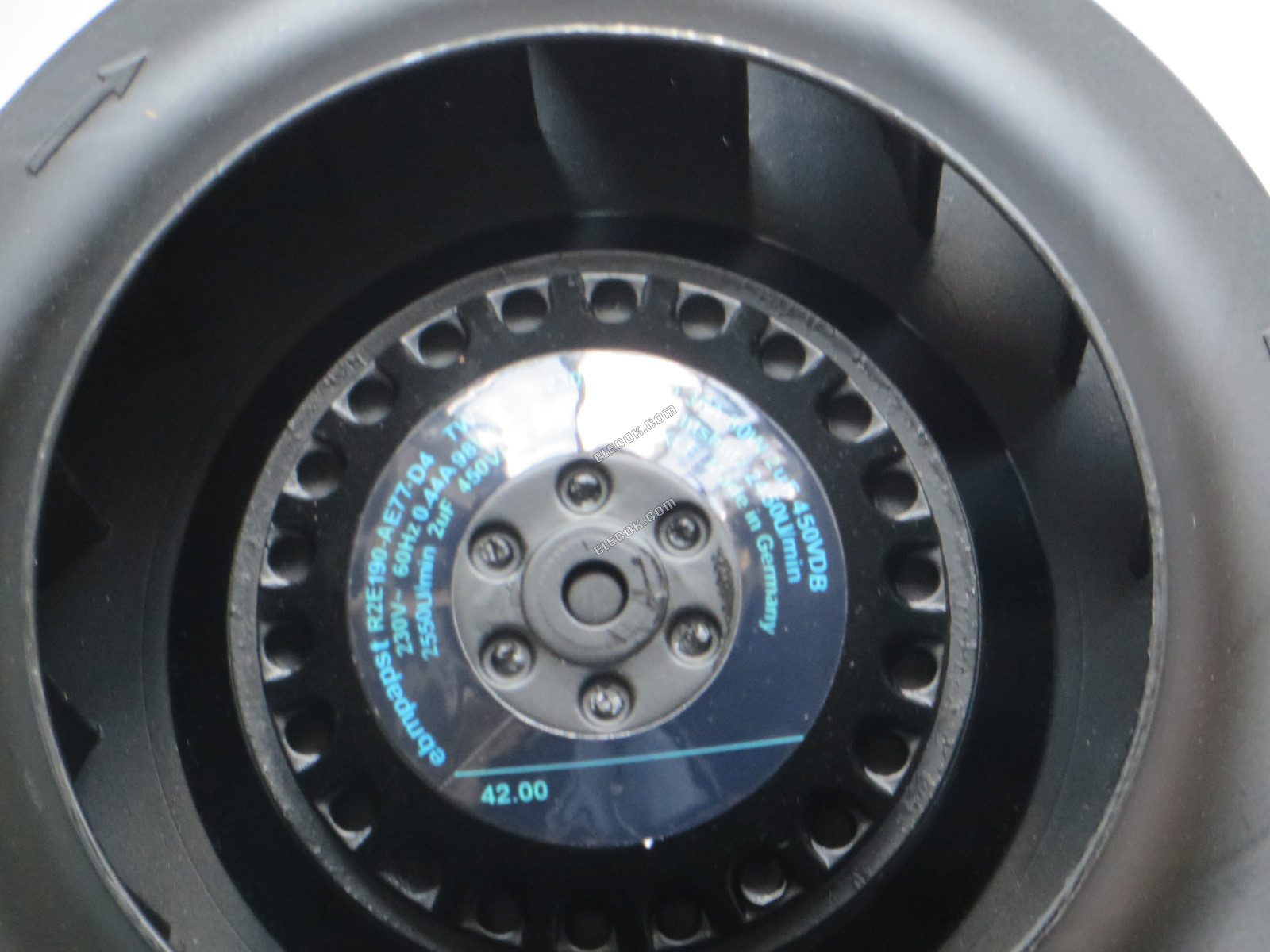 Ebmpapst R2E190-AE77-D4 230V 50/60HZ 0,36A/0,44A 80W/98W hűtőventilátor, felújított 