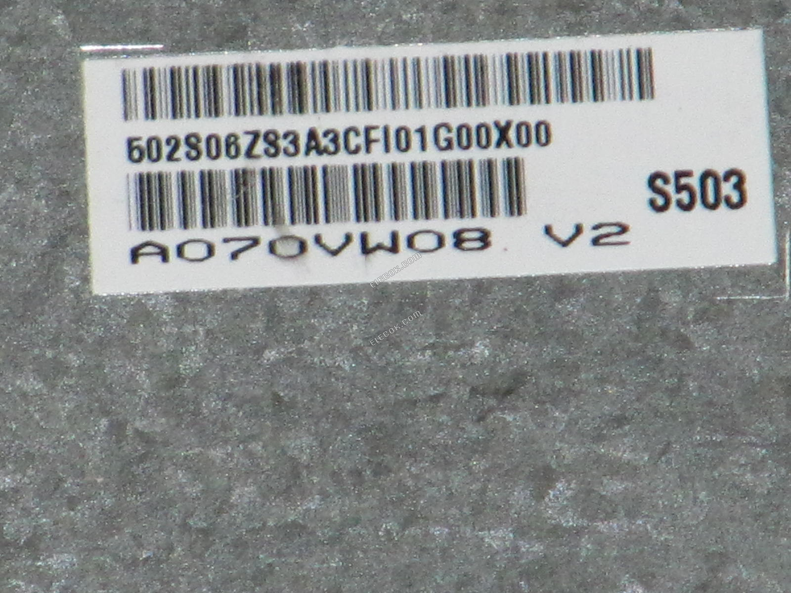 A070VW08 V2 AUO 7.0" a-Si TFT-LCD Panel bez dotykové obrazovky, použitý 