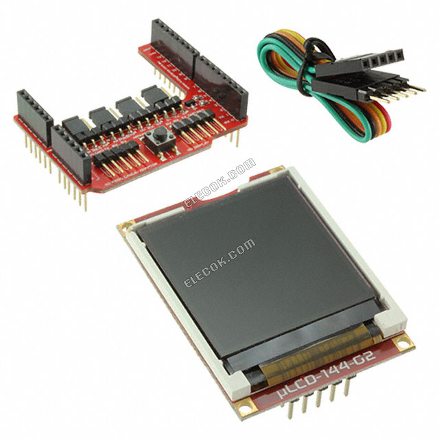 ULCD-144G2-AR 4D Systems Pty Ltd Graphic LCD Displej Modul Transmisivní červená, Zelená, Modrá RGB TFT - Barevný TTL 1,44" 36.57mm 128 x 128 