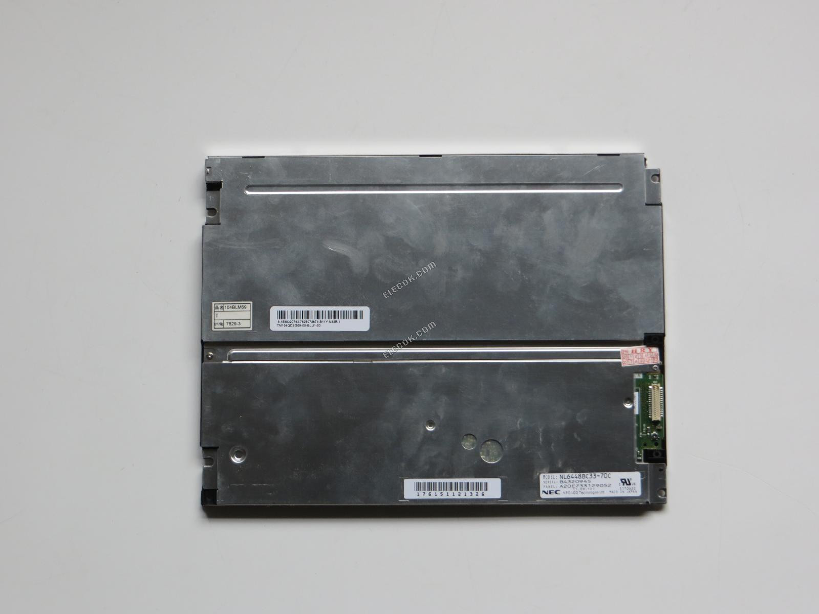 NL6448BC33-70C NEC 10,4" A-Si TFT-LCD Panel használt 