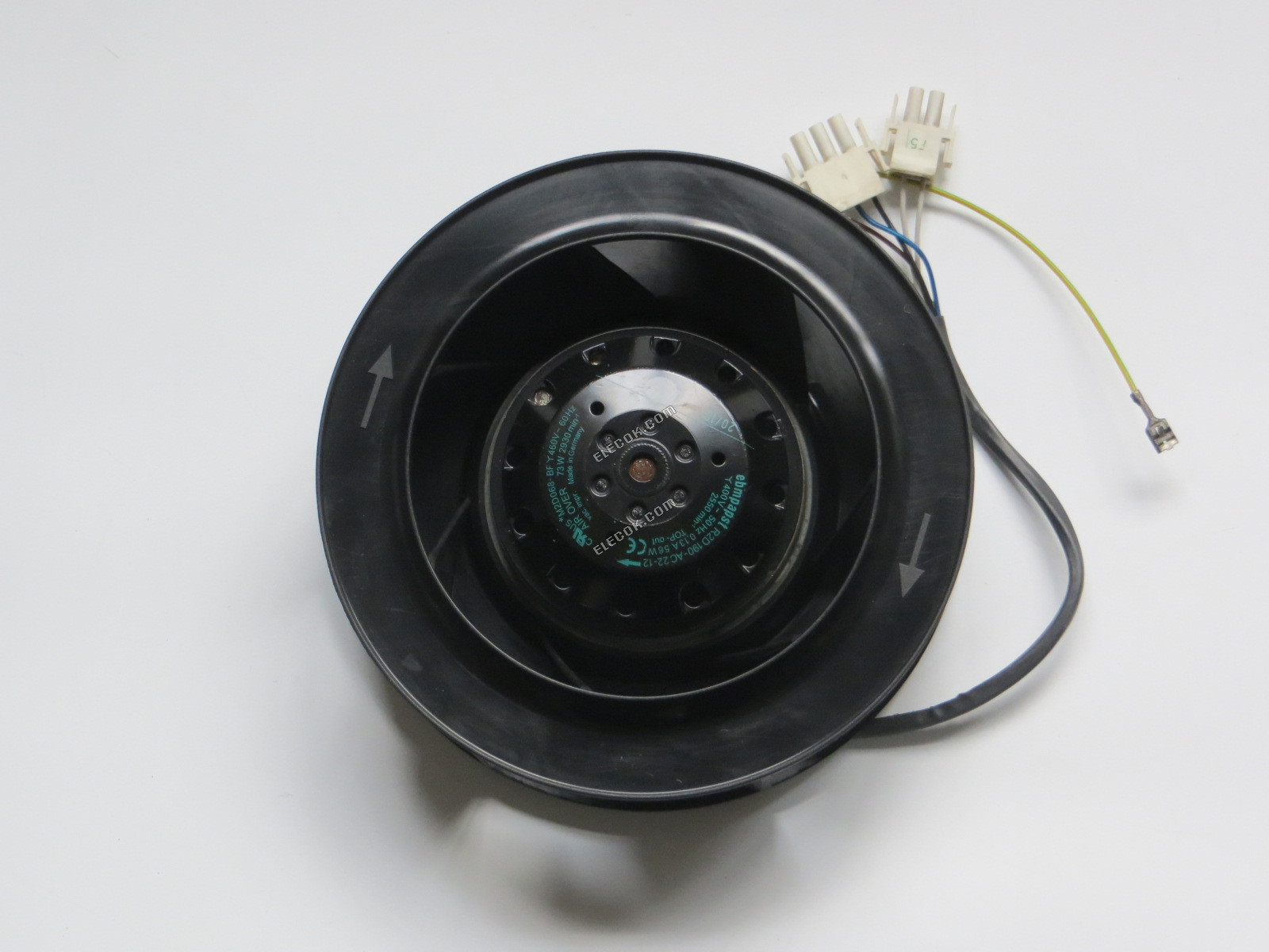 Edmpaspst R2D190-AC22-12 400V 50HZ 0,13A 56W Chladicí Ventilátor, repasovaný 