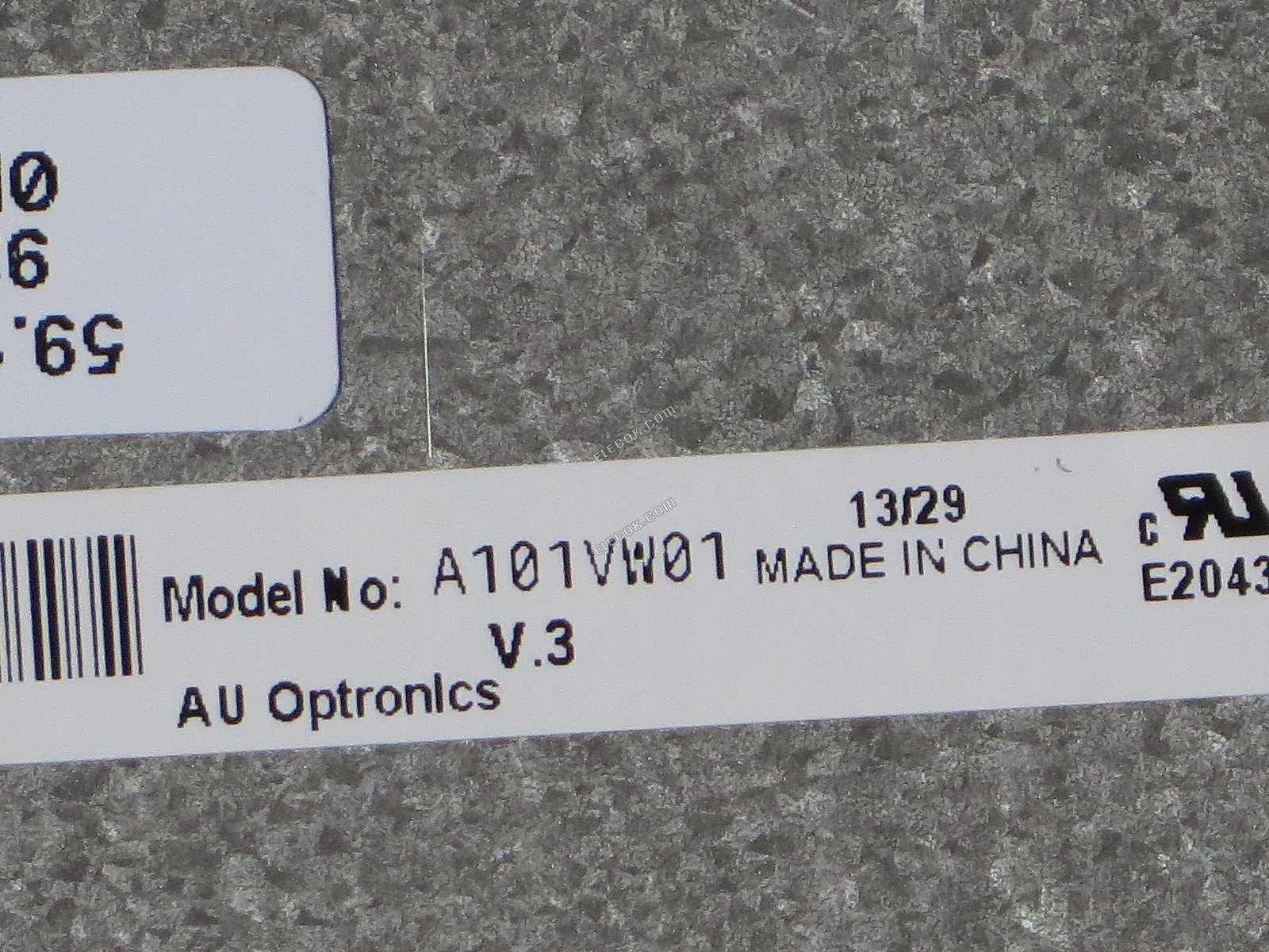 A101VW01 V3 AUO 10,1" a-Si TFT-LCD Panel 