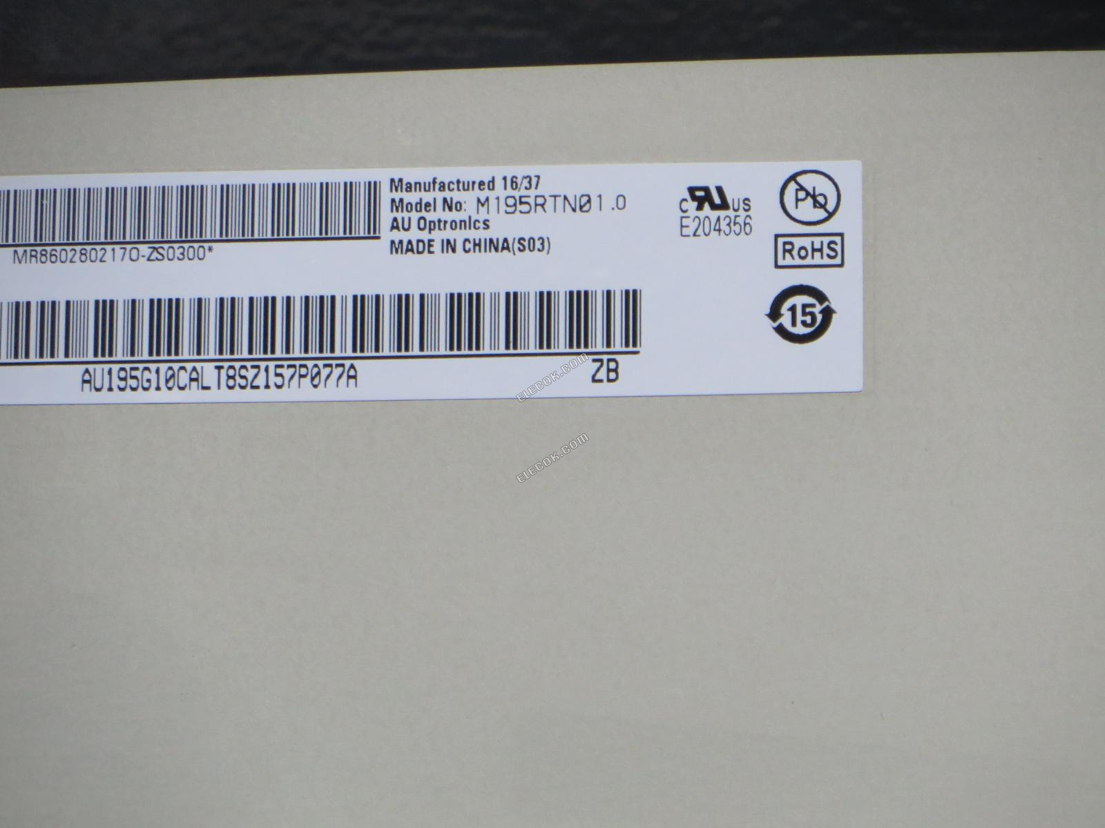 M195RTN01.0 AUO 19,5" a-Si TFT-LCD Panel 
