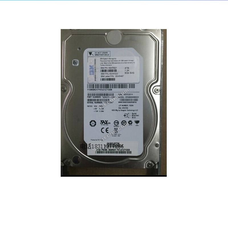 IBM AHD3 4T 4TB 7.2K 6Gb SAS FRU 00AR322 V7000 Gen2 Storage Hard Drive