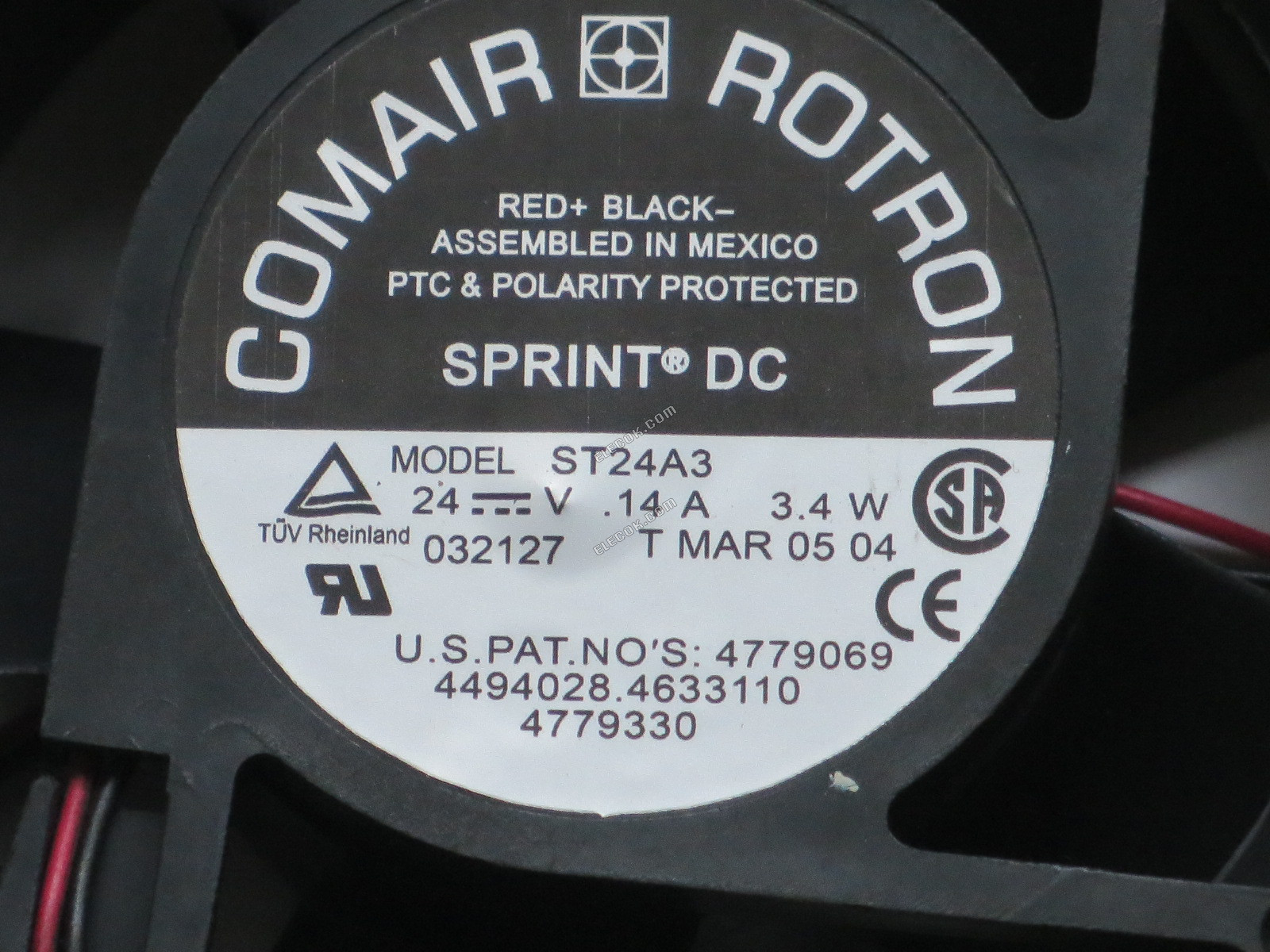 COMAIR ROTRON ST24A3 24V 0,14A 3,4W 2 vodiče Chladicí Ventilátor 