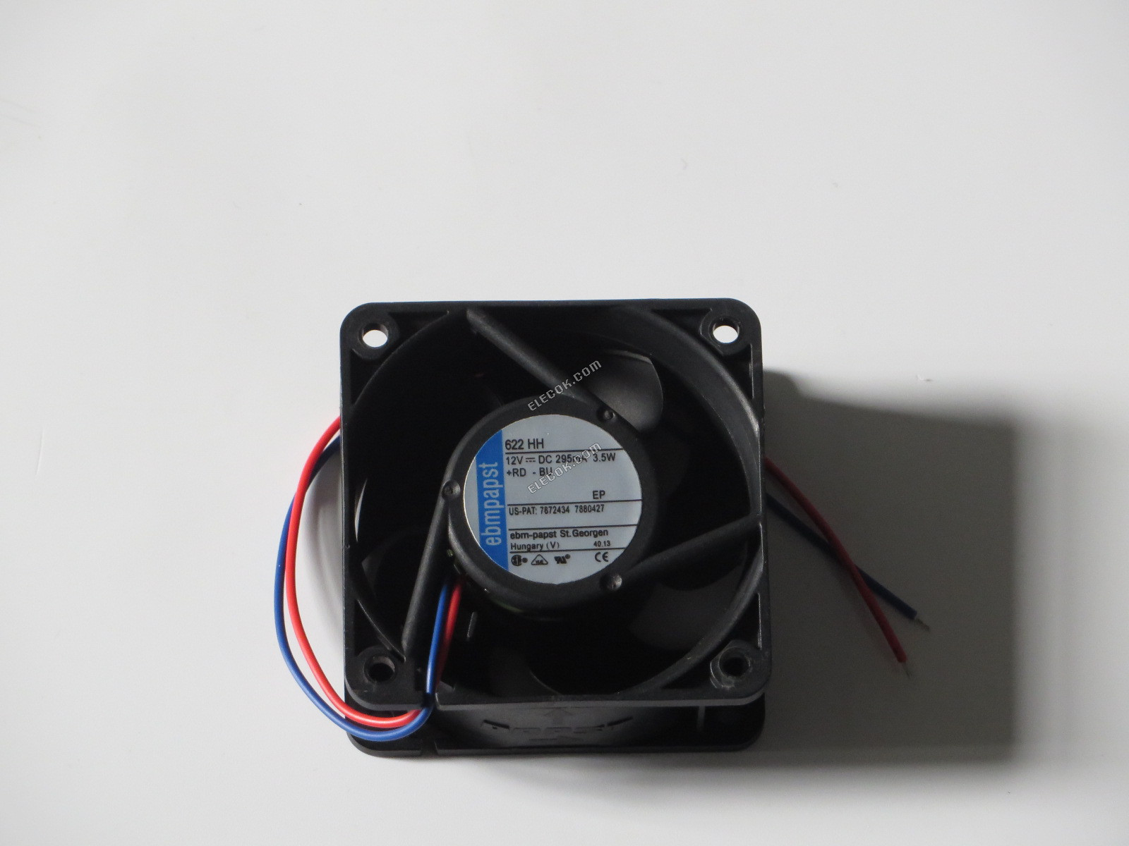 EBM-Papst 622HH 12V 3,5W 2 vodiče Chlazení Fan，Refurbished 