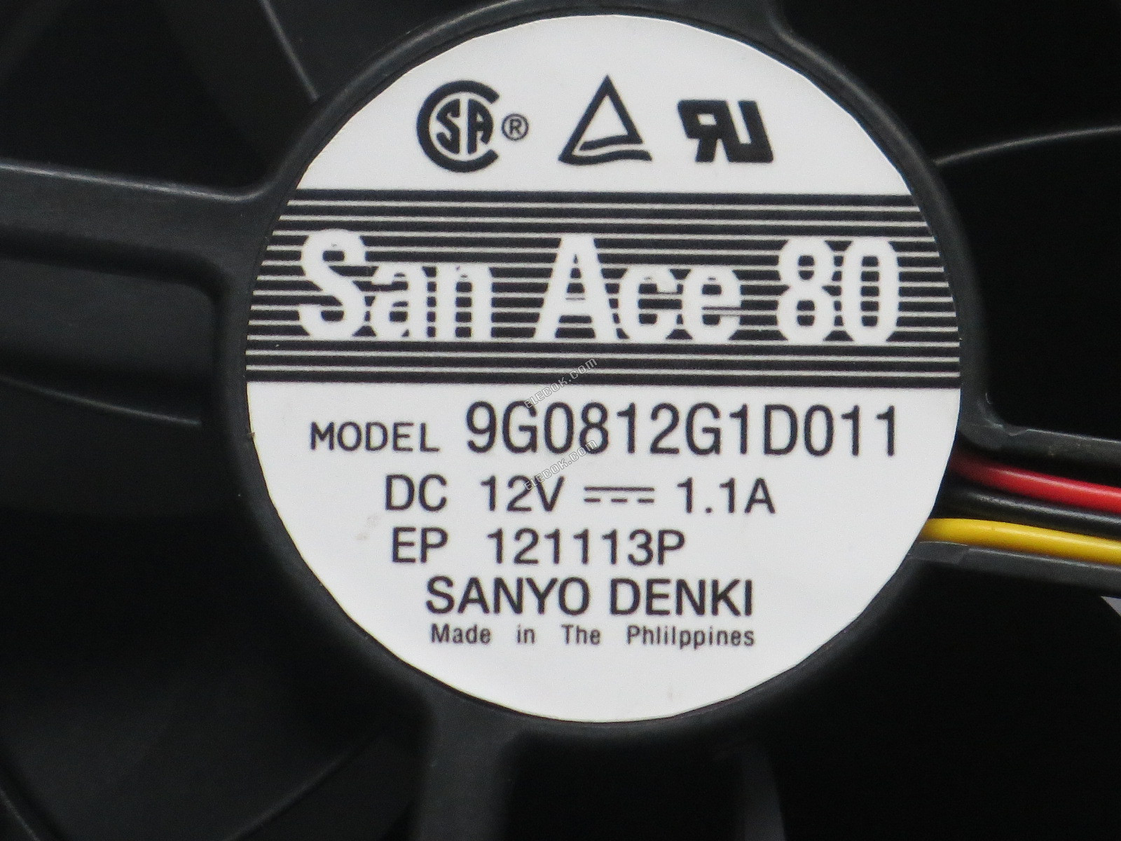 SANYO 9G0812G1D011 12V 1,1A 3 vodiče Chladicí Ventilátor 