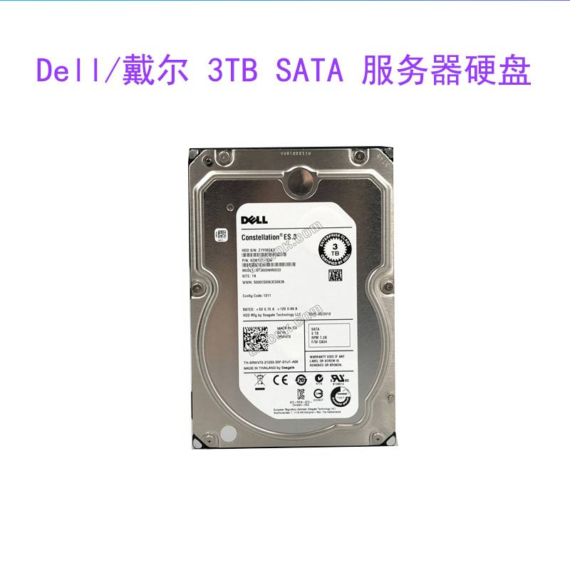 DELL 0RWV72 ST3000NM0033 3TB SATA 7.2K Server Enterprise Hard Drive,used