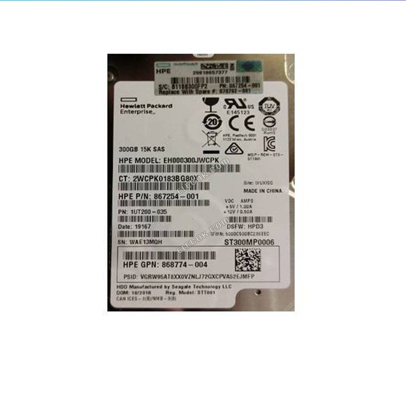 HP 870753-B21 300GB SAS 12G 15K SFF 2.5 870792-001