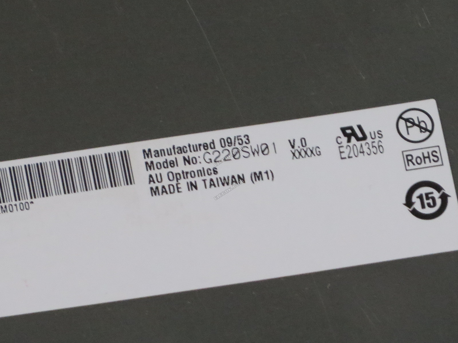 G220SW01 V0 AUO 22.0" a-Si TFT-LCD Panel használt 
