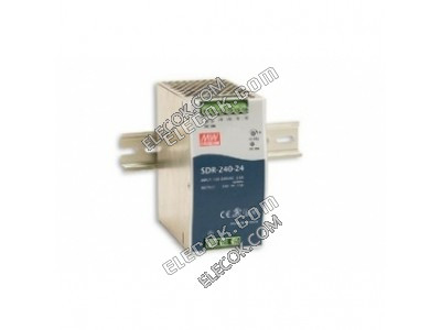 SDR-240-48 240W 48V5A high efficiency, high PF DIN rail mount power supply Mean Well