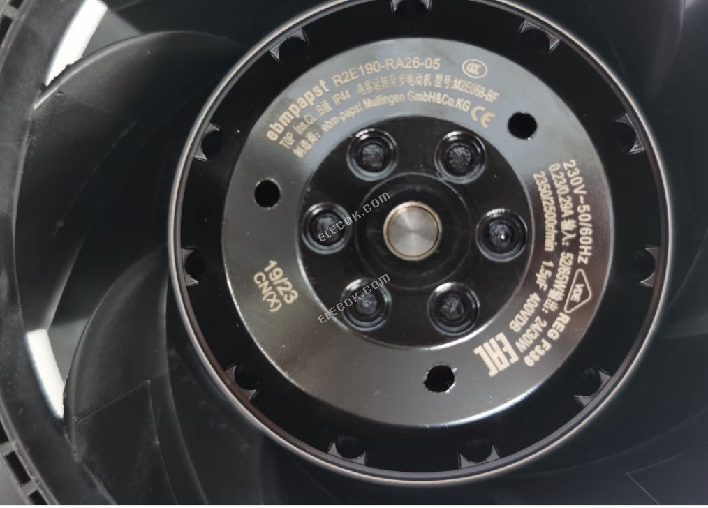 Ebm-papst R2E190-RA26-05 230V 50/60HZ 0,23/0,29A 4 vodiče Chladicí Ventilátor 