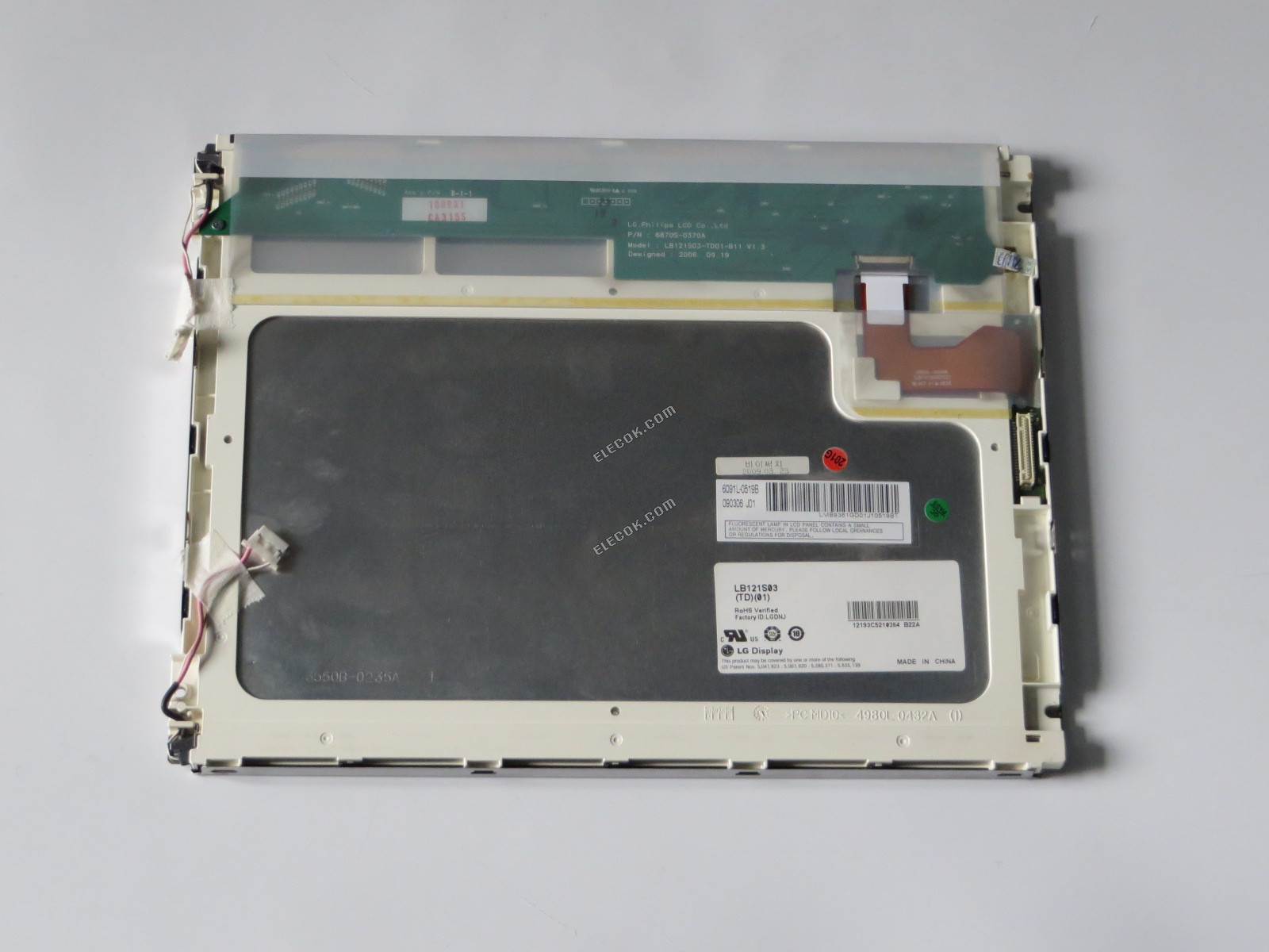LB121S03-TD01 LG.Philips LCD 12,1" a-Si TFT-LCD Panel használt 
