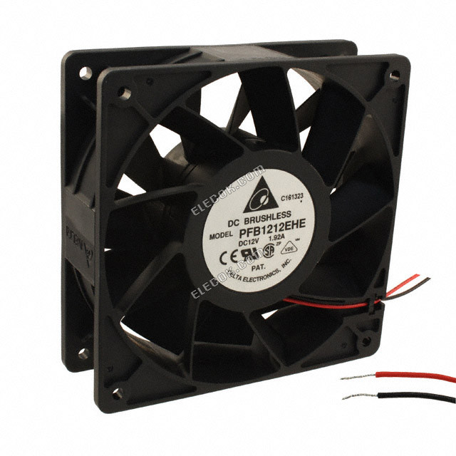 DELTA PFB1212EHE 12V 1,6A 19,2W 2 vodiče Chladicí Ventilátor 