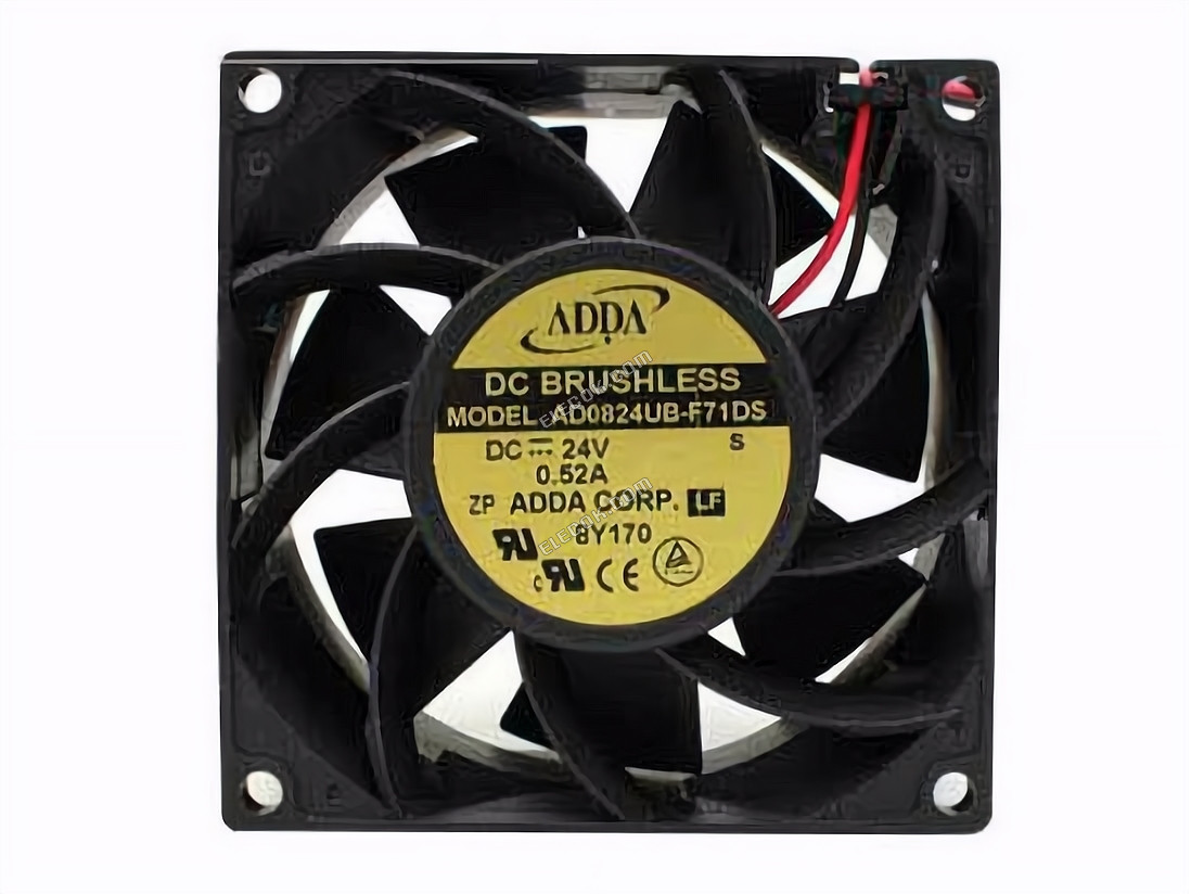 ADDA AD0824UB-F71DS 24V 0,52A 2 vodiče chladicí ventilátor 
