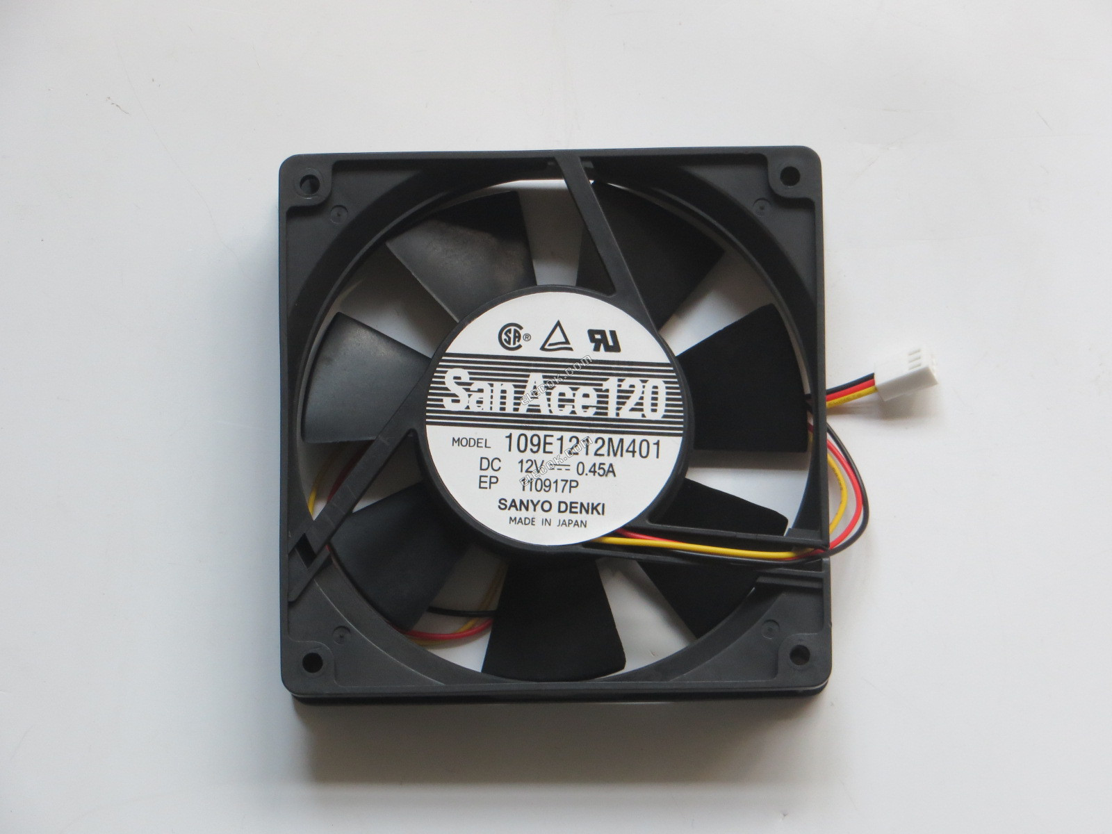 SANYO 109E1212M401 12V 0,45A 3 vezeték hűtőventilátor 