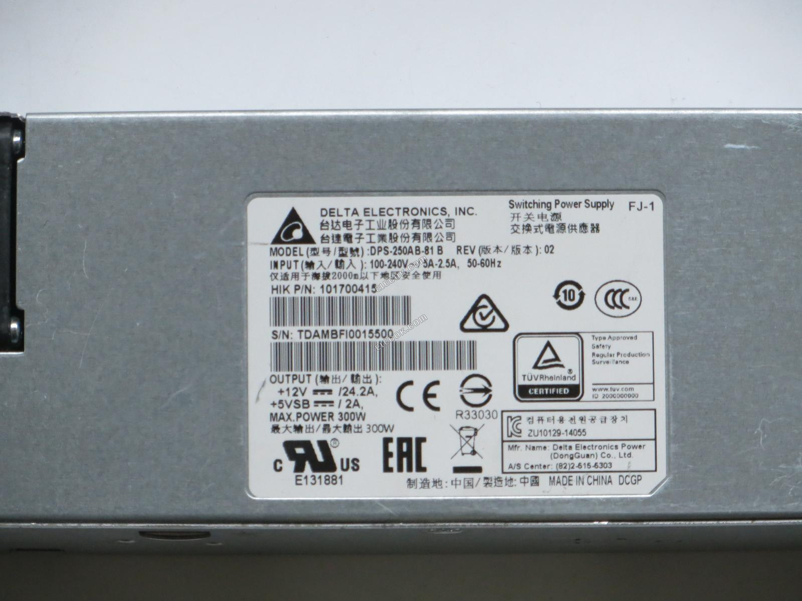 Delta Napájecí Zdroj DPS-250AB-81B 250W / 300W switch Napájecí Zdroj 