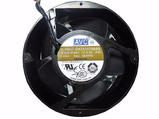 AVC DATA2070B8S 48V 2,5A 2 vezeték Hűtőventilátor 