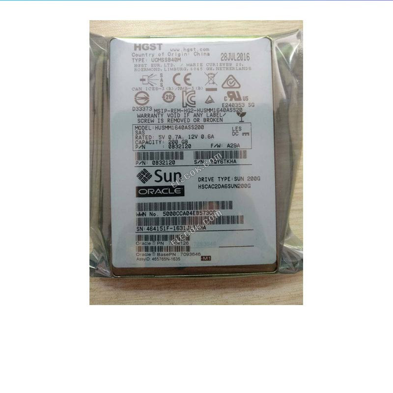 Oracle 7113194 7094120 7094026 200GB SAS Solid State Drive