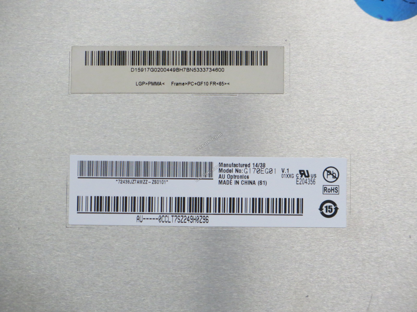 G170EG01 V1 AUO 17.0" a-Si TFT-LCD Panel NOVý 