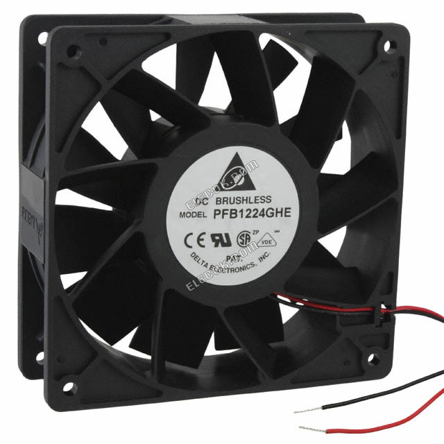 DELTA PFB1224GHE-T500 24V 1,35A 32,4W 2 vezeték Hűtőventilátor 