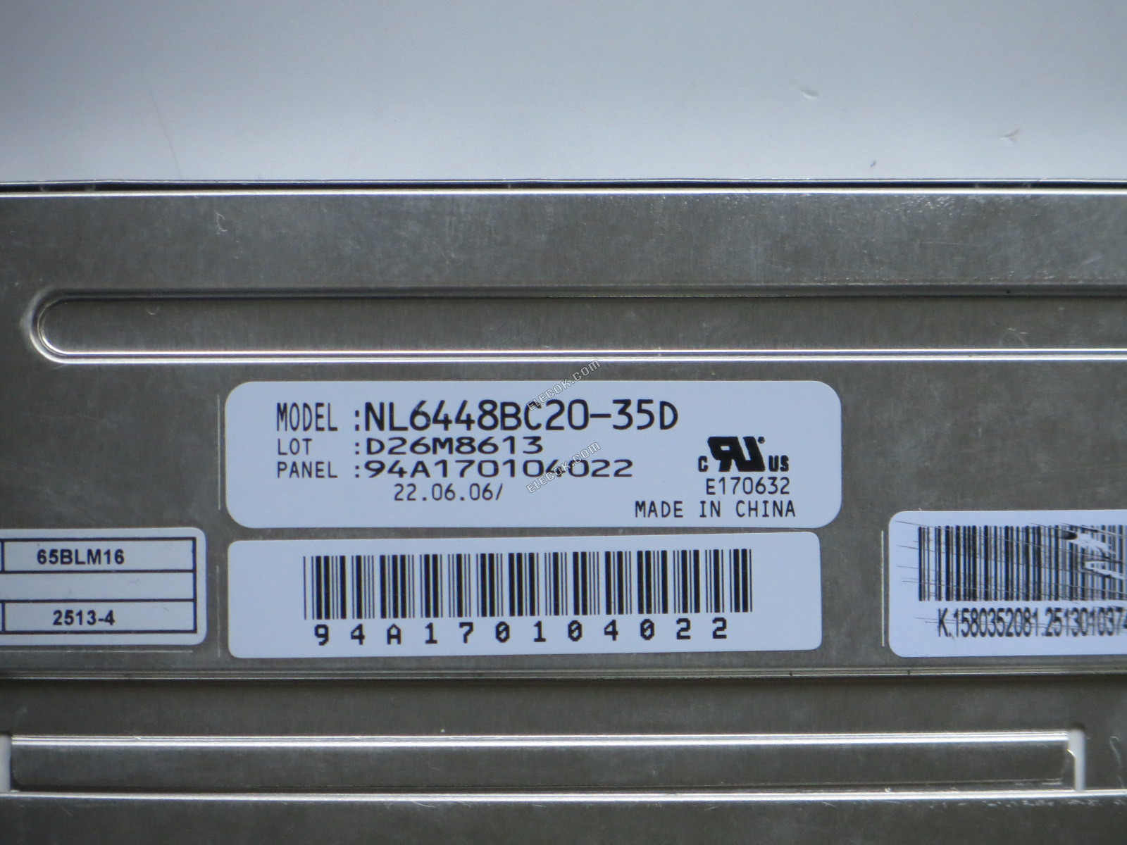 NL6448BC20-35D NEC 6,5" a-Si TFT-LCD Panel használt 