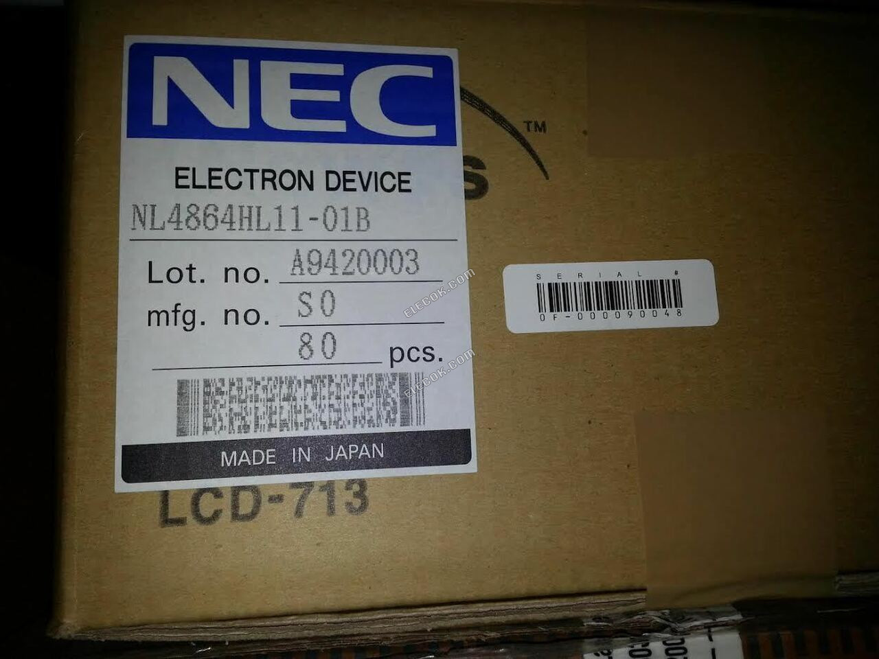 NL4864HL11-01B NEC 3,5" LTPS TFT-LCD Panel 