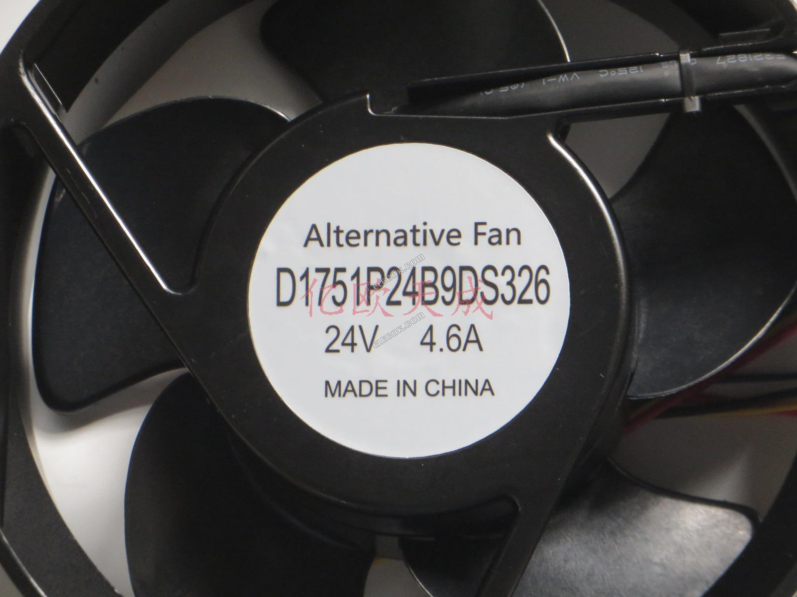 SERVO D1751P24B9DS326 24V 4,6A 4 vodiče Chladicí Ventilátor, Náhrada a repasovaný 