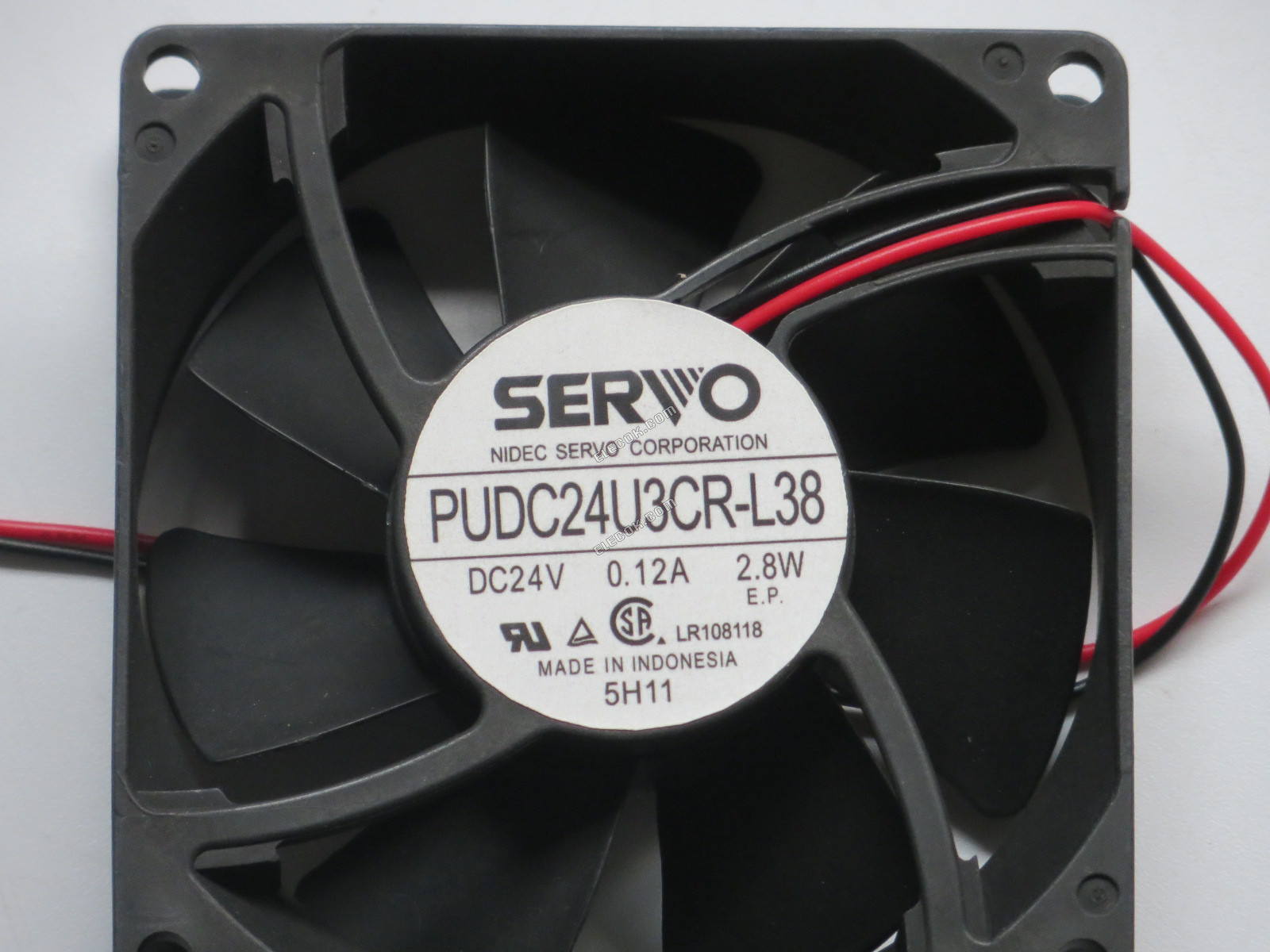 SERVO PUDC24U3CR-L38 24V 0,12A 2,8W 2 vodiče Chladicí Ventilátor 