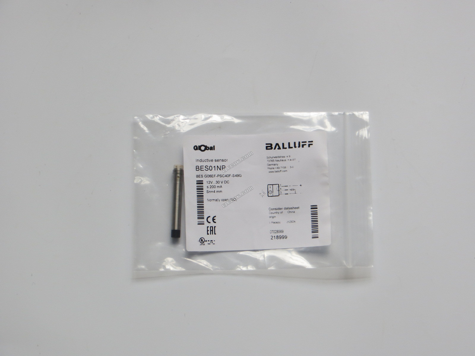 Balluff BES01NP BES G06EF-PSC40F-S49G Inductive Közelségérzékelők 