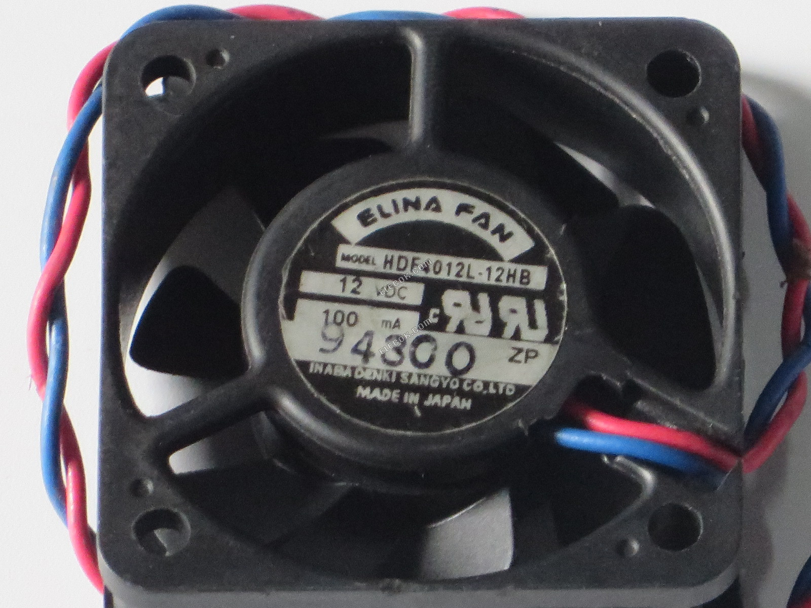 ELINA FAN HDF4012L-12HB 12V 100mA 2 vezeték hűtőventilátor 