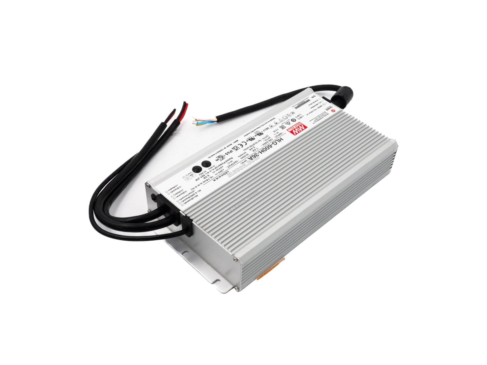 Mean Well HLG-600H-36A Napájecí Zdroj 600W 36V - Nastavitelný 