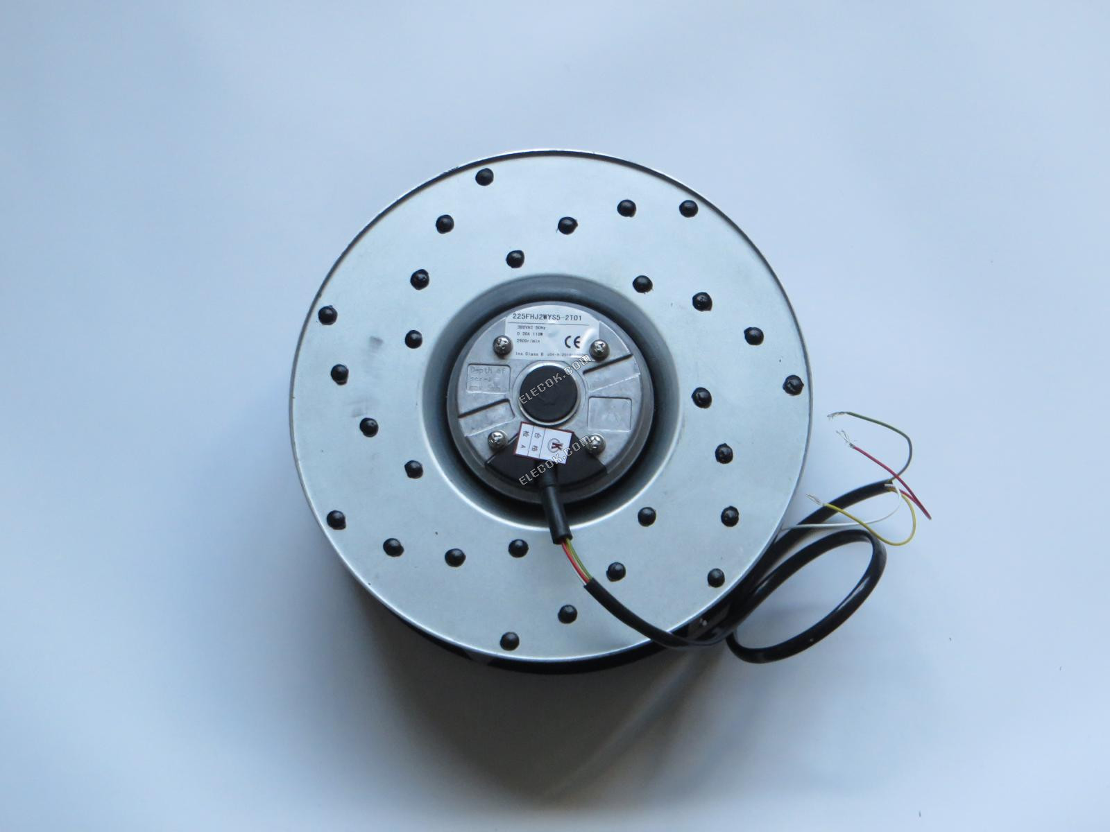 SOK MOTOR 225FHJ2WYS5-2T01 380V 0,3A 110W 4 vodiče Chladicí Ventilátor, Průměr 225MM 